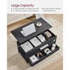 VASAGLE Lift Top Coffee Table with Storage Drawers and Charging Station, Hidden Compartments and Open Shelf - 4 of 4