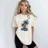 Simply Sage Market Women's Paradise Palm Tree Short Sleeve Garment Dyed Tee - 2 of 2