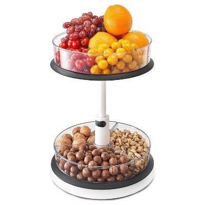 Sorbus 2-Tier Clear Lazy Susan Turntable Organizer - Rotating Spice Rack with Non-Slip Base for Kitchen Cabinet, Pantry, Countertop Storage — фото 2