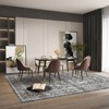 Washable Vintage Floral Rug Non Slip Low Pile Rug Soft Retro Throw Floor Cover Foldable Indoor Carpet for Living Room Bedroom Playroom Nursery - 3 of 4