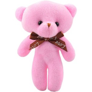 5.1 Inch Bear Plush Toys Soft Stuffed Plushies Cute Bear Plush Pendant for Boys Girls Gifts Keychain Bag Decoration Apricot - 1 of 1