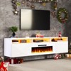 AMERLIFE Floating TV Stand with 40" Electric Fireplace - 2 of 4