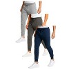 Men's 3 Pack Ultra Soft French Terry Dual Pocket Joggers - 3 of 4