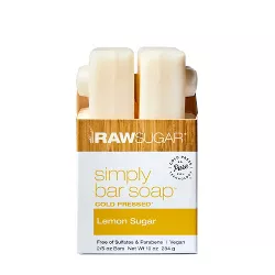 Raw Sugar Simply Bar Soap Lemon Sugar - 2pk - 5oz each