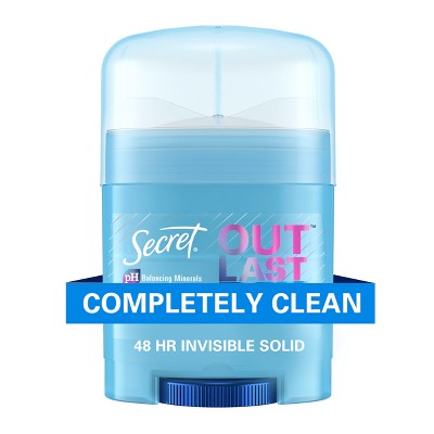 Secret Outlast Invisible Solid Antiperspirant and Deodorant - Completely Clean - 0.5oz - Trial Size