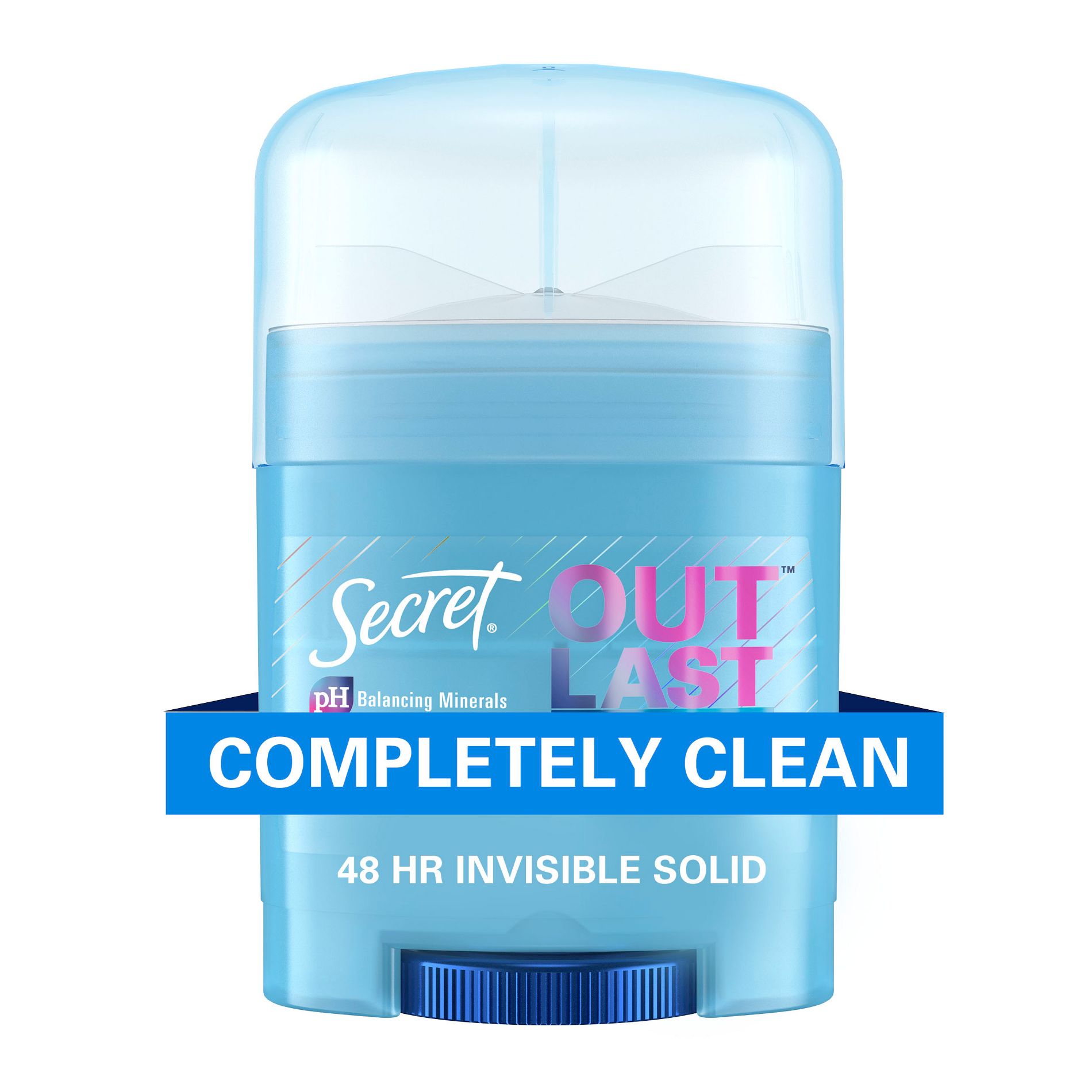 Secret Outlast Invisible Solid Antiperspirant and Deodorant - Completely Clean - 0.5oz - Trial Size