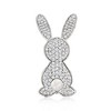 Ross-Simons 1.10 ct. t.w. White Topaz Bunny Pin/Pendant Necklace With 4.5-5mm Cultured Pearl in Sterling Silver Size 18 - 4 of 4