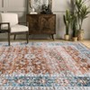 Washable Area Rug Non Slip Low Pile Rug Vintage Floral Rug - 2 of 4