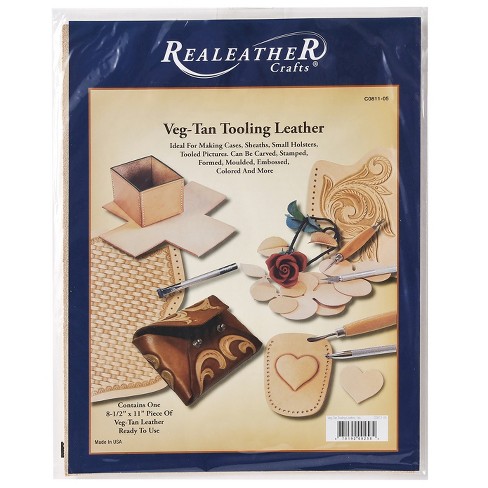 Realeather Crafts Leather Premium Trim Piece 8.5x11 : Target