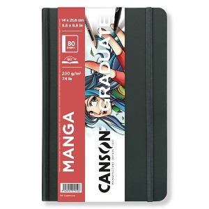 Canson Graduate Manga Art Book, Hard Cover Binding, 10 Sheet, 5.5x8.5 inch, 1 Count - 1 of 4