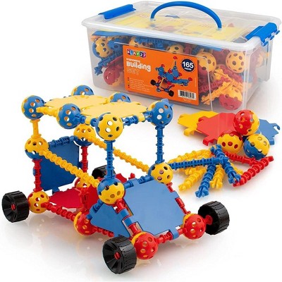 Building 165PCs Set For Kids - STEM Educational Construction Toys - Building Blocks For Kids 3  with Storage Box - Play22usa