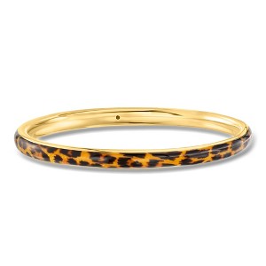 Ross-Simons Italian Leopard-Print Enamel Bangle Bracelet in 18kt Gold ...