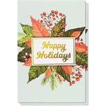 Best Paper Greetings 48 Pack Happy Holidays Greeting Cards Box Set with Envelopes, Christmas Mistletoe (4 x 6 In)