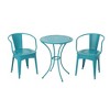 Infurnic Patio Seating Sets Modern Outdoor Furniture Set Featuring Unique Design,Perfect for Gardens, Living Spaces, Blue, 20.75"*20.5"*30.25" - 3 of 4