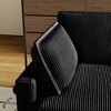 Corduroy Deep Seat Modular L-Shaped Sectional Sofa with 4 Pillows & Ottoman - 2 of 4