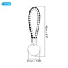 Unique Bargains Braided Leather Car Wallet Keychain with Stainless Steel Key Ring - 2 of 3