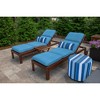 Casual Cushion Solid Sunbrella Fabric 1-Piece Outdoor Chaise Cushion, 22.5"W x 74"L - 2 of 4
