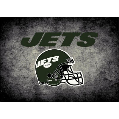  NFL New York Jets 4'x6' Distressed Rug 