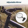 Bike Rearview Mirror 7.5cm Adjustable | Front Handlebar Bike Mirror Black for Bicycle Mountain Road Bike 1 Pcs - 3 of 4