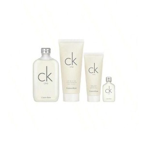 Ck One 4 Pcs Set For Men: 6.7 Eau De Toilette Spray + 15 Ml Eau De Toilette Mini + 6.7 Skin Moisturizer + 3.3 Body Wash - 1 of 1