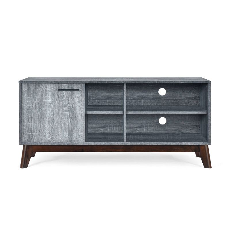Rattler Mid-Century Modern TV Stand with Storage for TVs up to 43" - Christopher Knight Home, 1 of 9