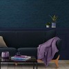 Silk Texture Navy Blue Plain Paste the Wall Wallpaper - 2 of 4