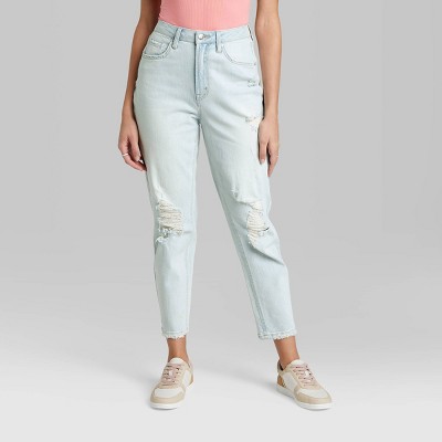 target black ripped mom jeans