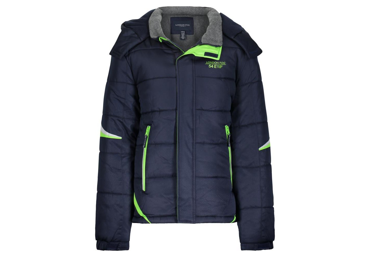 Куртка London Fog Active Puffer Jacket Winter Coat, Super Navy для мальчиков, цвет: Тёмно-синий — фото 1