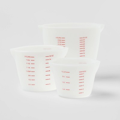 Norpro 1 Plastic Measuring Cup, Multicolored 1 Cup, 2 Cup, 4 Cup Volume (3  Pack) : Target