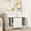 FUFU&GAGA Modern Practical Changing Table Baby Top Upholstered Dressing Table with Edge Protection Baby Dresser - 3 of 4