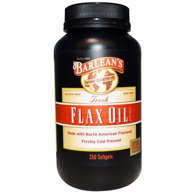 Barlean's Fresh Flax Oil, 250 Softgels, Omegas and Fish Oil