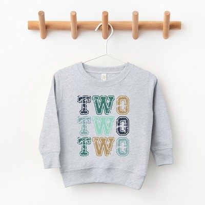 The Juniper Shop Two Two Two Toddler Graphic Sweatshirt