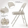 coucheta Folding Chairs With Padded Cushion and Back, Metal Frame Hold Up to 350 Lbs - 2 of 2