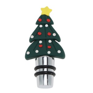 Unique Bargains Two-Wire Short Christmas Tree Stopper Aluminum Alloy TPE Green Black Silver Tone 1 Pc - 1 of 3