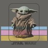 Juniors Womens Star Wars: The Mandalorian Grogu Retro Pastel Stripes Sweatshirt - 2 of 3