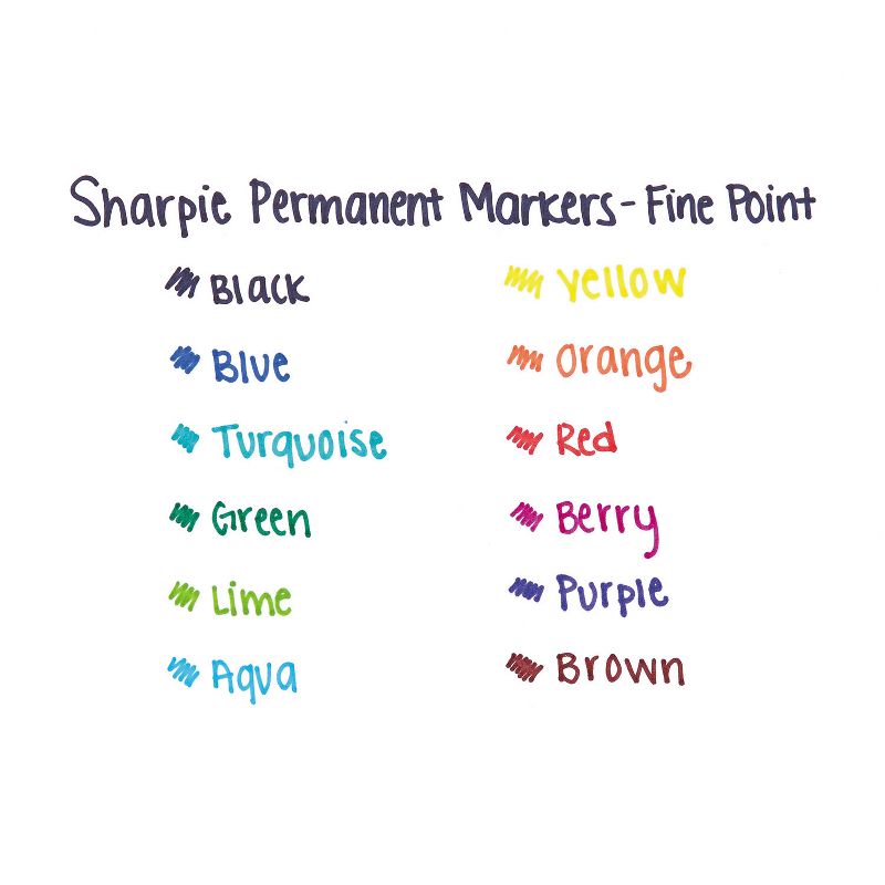 Sharpie Pink Ribbon Fine Tip Permanent Marker Black 2/Pack 1801743, 5 of 6