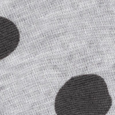 heather gray polka dot