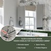 WYMC Medicine Cabinet with Mirrors, 40'' x 30'' Recessed/Wall Mounted Bathroom Cabinet, Adjustable Shelves, Soft-Close Hinge, Aluminum, Silver - 4 of 4