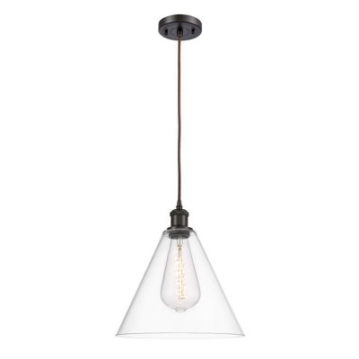 Berkshire - 1 Light Cord Hung Mini Pendant In Industrial Style-14.75 Inches Tall and 12 Inches Wide
