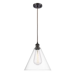 Berkshire - 1 Light Cord Hung Mini Pendant In Industrial Style-14.75 Inches Tall and 12 Inches Wide - 1 of 1