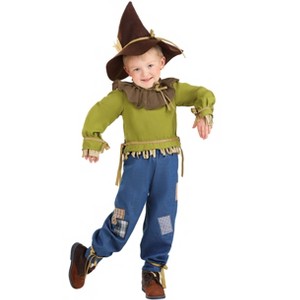 HalloweenCostumes.com Patchwork Scarecrow Toddler Costume. - 1 of 4