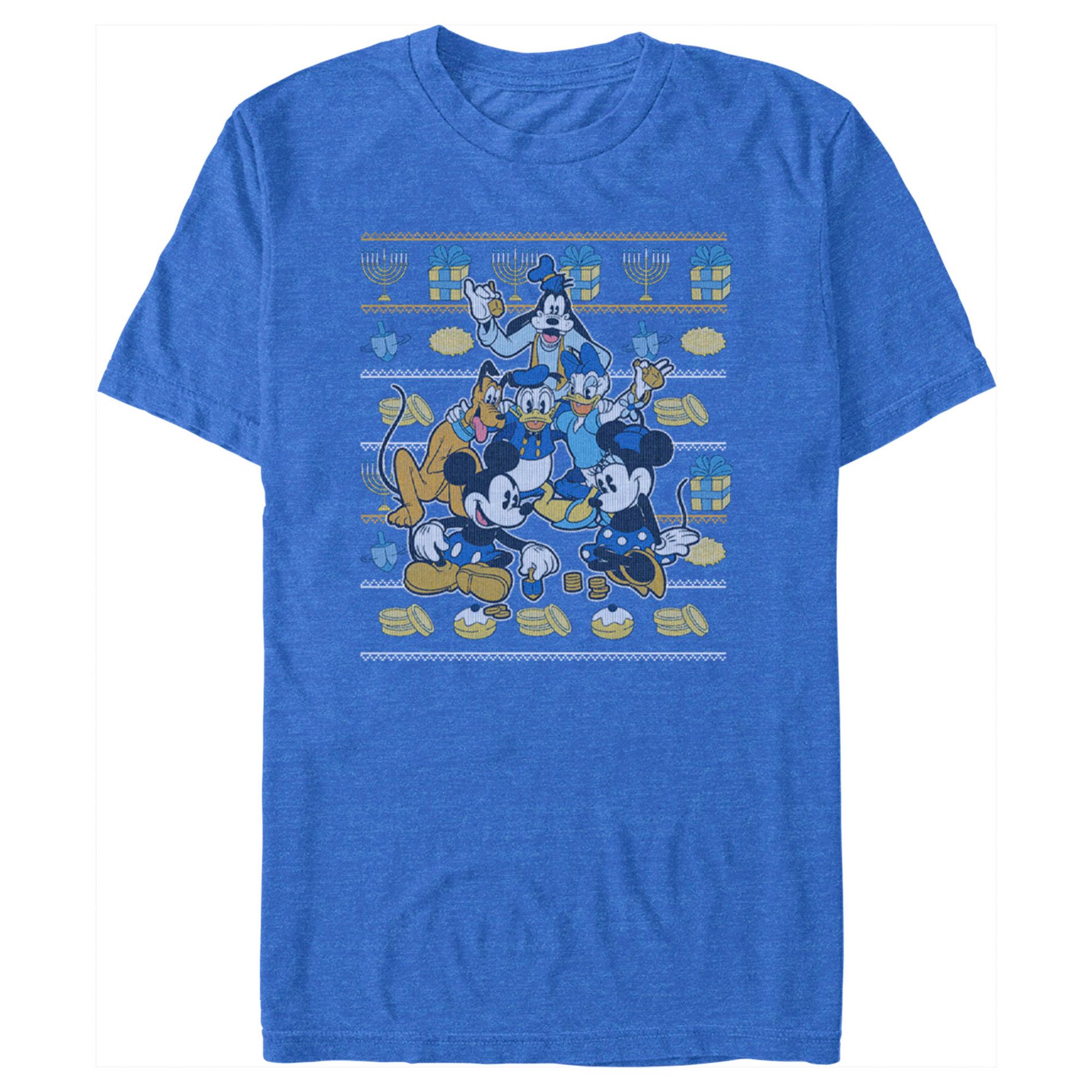 Men's Mickey & Friends Hanukkah Ugly Sweater T-Shirt