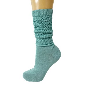 Slouch Socks for Women, Cotton Lightweight Breathable, Knee High or Scrunch, 1 Pair, Fits Shoe Sizes 5-10 - 1 of 1