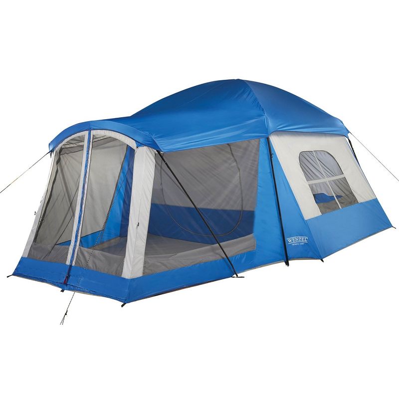 Wenzel Klondike 16 x 11 Foot 8 Person 3 Season Screen Room Camping Tent, Blue, 1 of 7