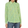 Allegra K Women's Point Collar Long Button Sleeve Button Down Floral Shirt - 2 of 4