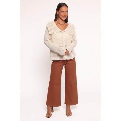 Petal and Pup Womens Lyra Large Collar Cardigan