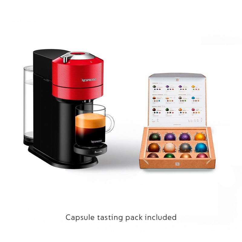 Nespresso Vertuo Next Bundle Coffee Maker and Espresso Machine by Breville - Red, 3 of 11