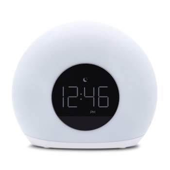 Moon Glow Alarm Table Clock with Color Changing Light - Capello