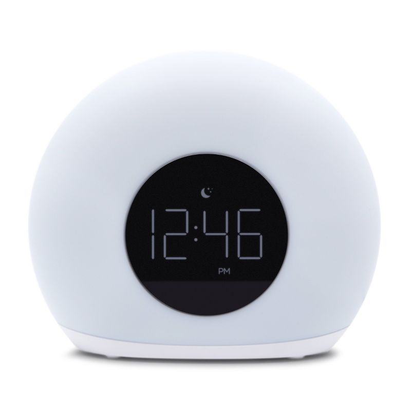 Moon Glow Alarm Table Clock with Color Changing Light - Capello, 1 of 6
