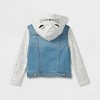 Toddler Girls' Cat Hood Denim Jacket - Cat & Jack™ Medium Wash : Target